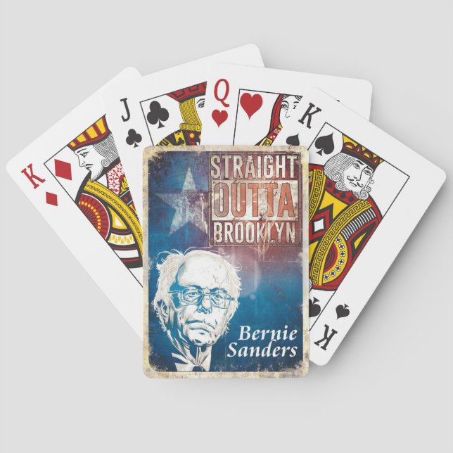 Cartes de jeu de ponceuses de Bernie (dos)