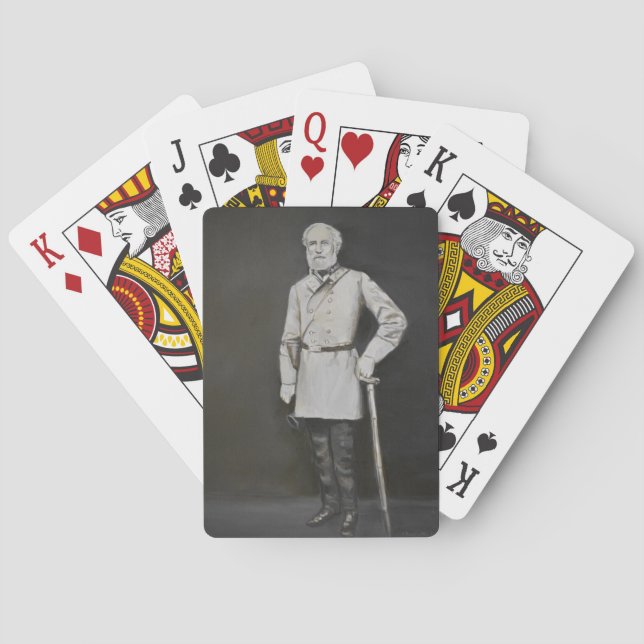Cartes de jeu de portrait de Robert E. Lee Art (dos)