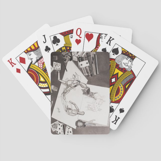 Cartes de jeu "de rami factice" (dos)