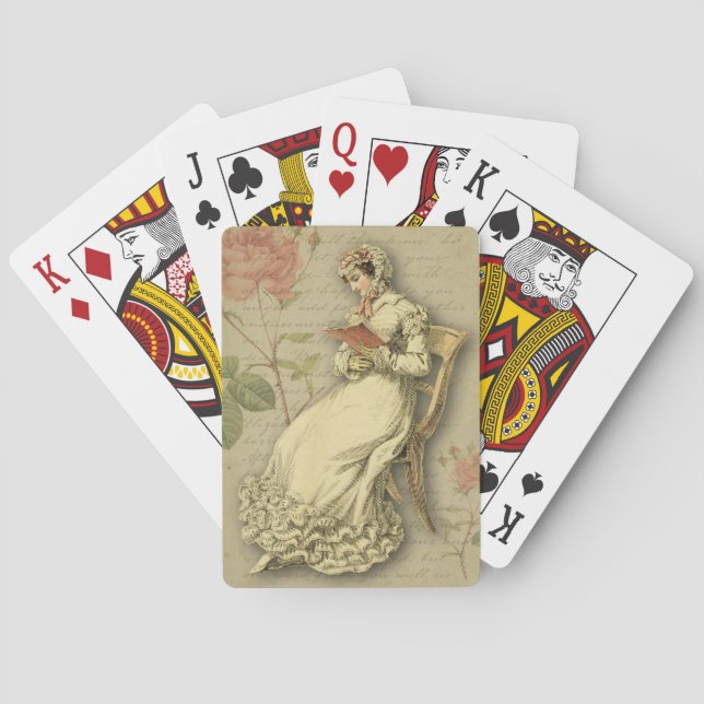 Cartes de jeu de Regency - Jane Austen inspiré (dos)