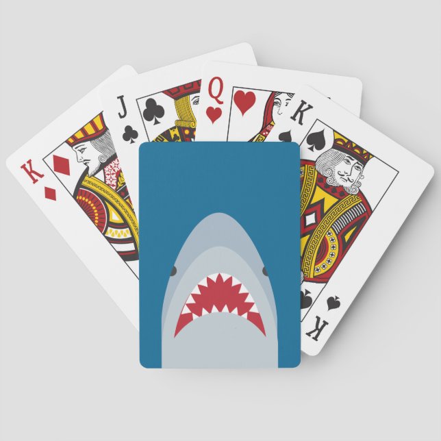 Cartes de jeu de requin (dos)