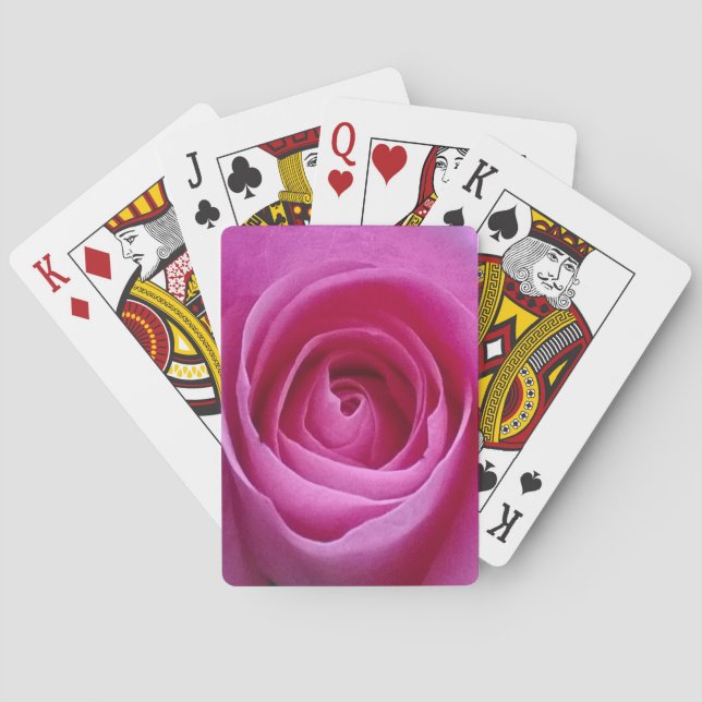 Cartes de jeu de rose de rose (dos)
