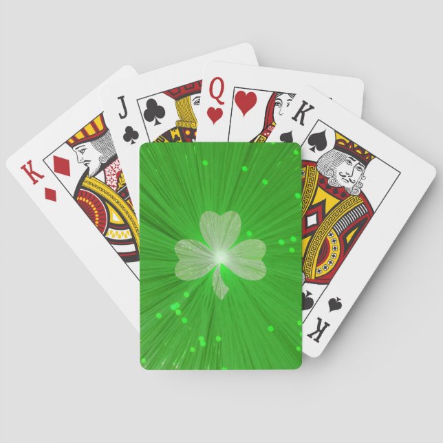 Cartes de jeu de shamrock (dos)