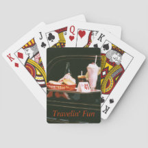 Cartes de jeu de souvenir de Vintage voyage