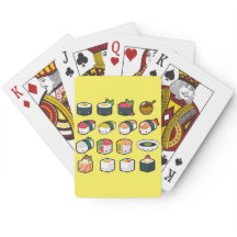 Cartes de jeu de sushi