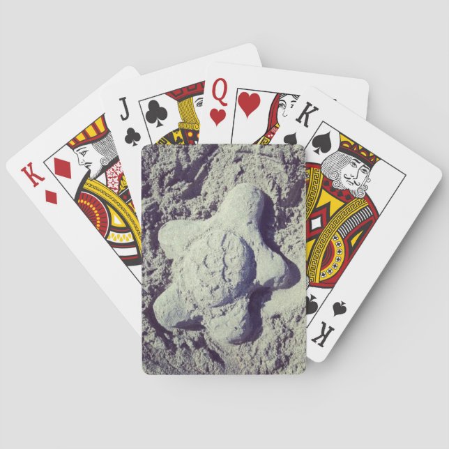 Cartes De Jeu De Tortue De Sable (dos)