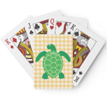 Cartes de jeu de tortues marines