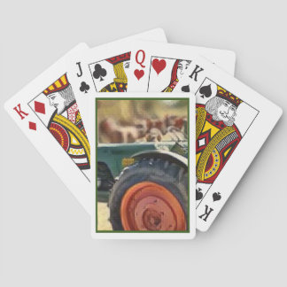Cartes de jeu de tracteur antique