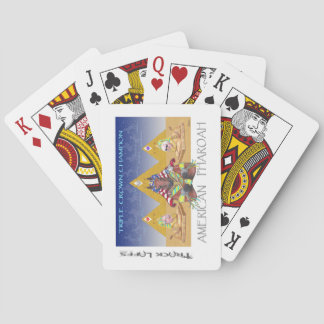 Cartes de jeu de Triple Crown de Pharoah