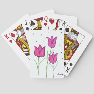 Cartes de jeu de tulipe