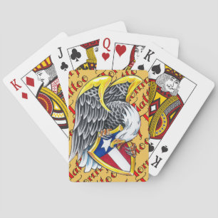 Cartes de jeu d'Eagle d'Américain