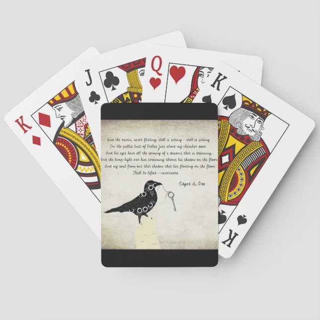 Cartes de jeu d'Edgar Allen Poe (dos)