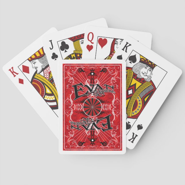 Cartes de jeu d'Evan (dos)