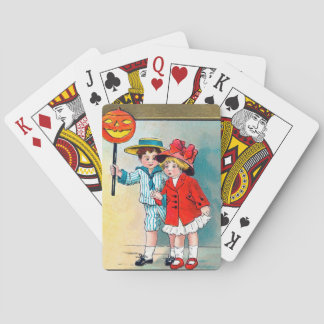 Cartes de jeu d'Halloween vintage