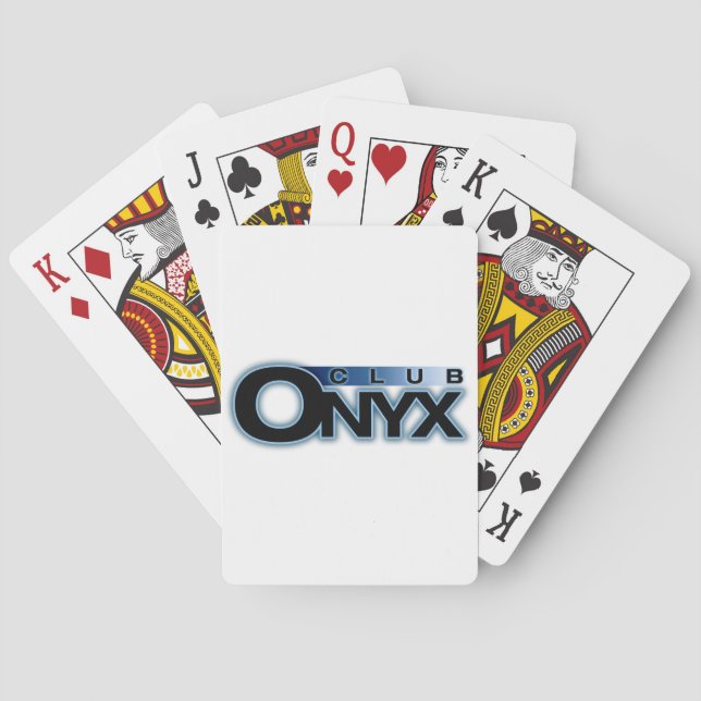 Cartes de jeu d'onyx de club (dos)