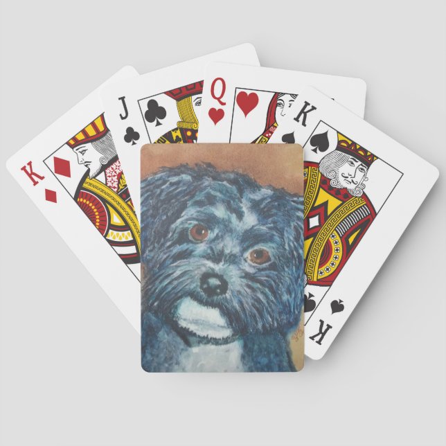 CARTES DE JEU DOUCES DE CHIOT DE HAVANESE (dos)