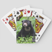 Cartes de jeu d'ours de paresse