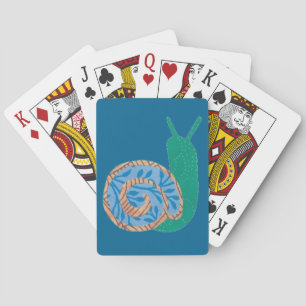 Cartes de jeu en spirale d'escargot