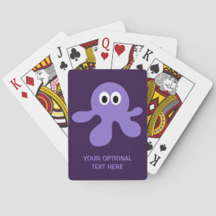 Cartes de jeu faites sur commande de poulpe drôle