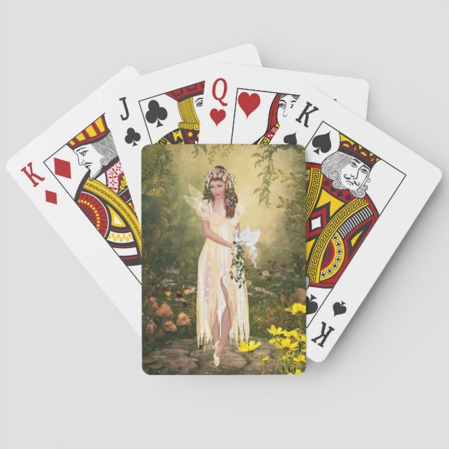 Cartes de jeu féeriques de région boisée (dos)