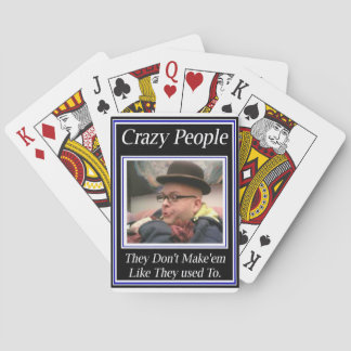 Cartes de jeu folles de personnes