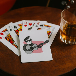 Cartes de jeu françaises de musicien de jazz