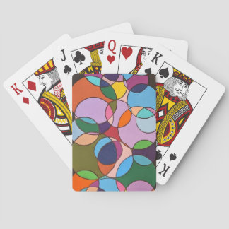 Cartes de jeu géométrique Abstraites colorées