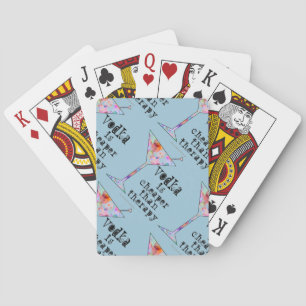 CARTES DE JEU - LA VODKA EST MEILLEUR MARCHÉ QUE