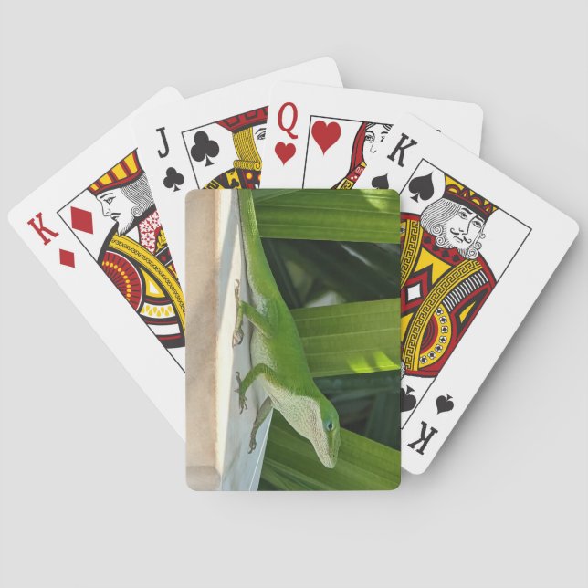 Cartes de jeu Lizard Vert (dos)