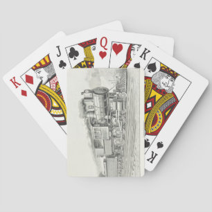 Cartes de jeu locomotives vintages