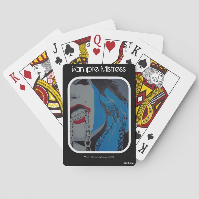 Cartes de jeu "Maîtresse Vampire" (dos)