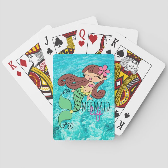 Cartes de jeu Mermaid Life (dos)
