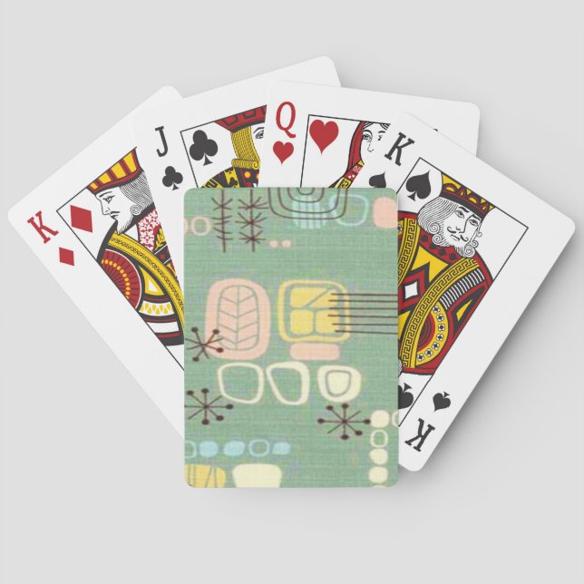 Cartes de jeu modernes de conception graphique de (dos)