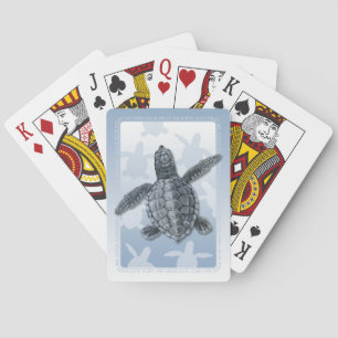 Cartes de jeu olives de Hatchling de tortue de mer