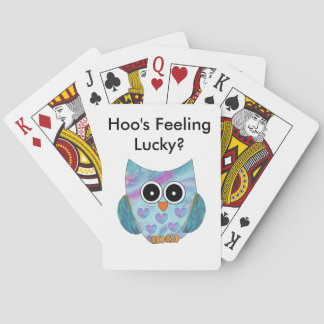 Cartes de jeu orientées de hibou
