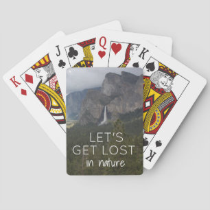 Cartes de jeu orientées de voyage avec la citation