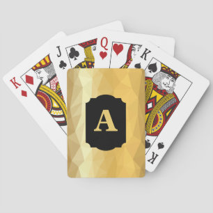 Cartes de jeu originales de design métallique doré