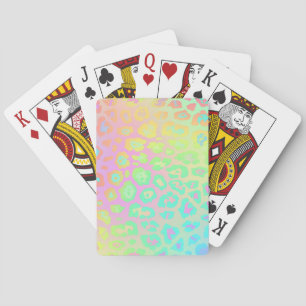 Cartes de jeu Pastel Leopard