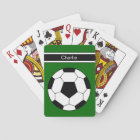 Cartes de jeu personnalisées de soccer