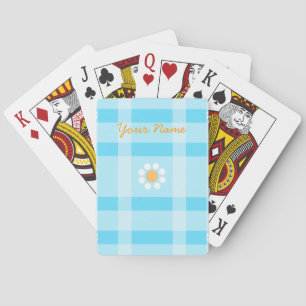 Cartes de jeu Plaid et Floral