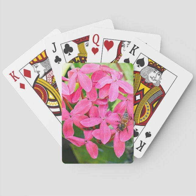 Cartes De Jeu Plante Ixora (dos)