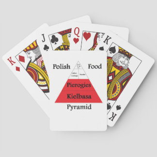 Cartes de jeu polonaises de pyramide alimentaire