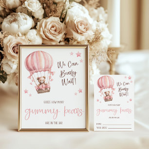 Cartes de jeu pour Baby Shower : Devinez combien d