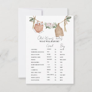 Cartes de jeu pour Baby shower sur les Vêtements B