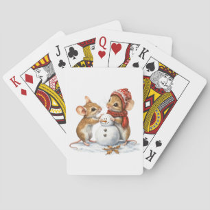 Cartes de jeu pour souris d'hiver
