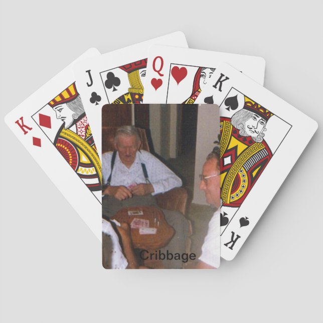 Cartes de jeu première génération de Cribbage (dos)