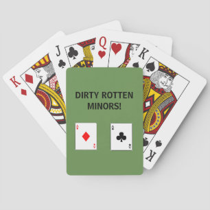 CARTES DE JEU PUTRÉFIÉES DE MINEURS DE SALETÉ