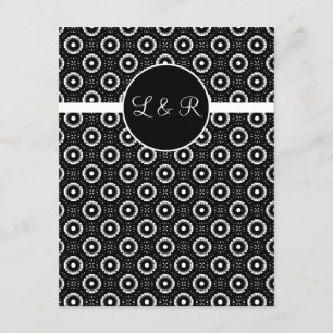 cartes de jeu, rsvp de monogramme de mariage de