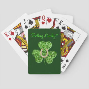Cartes De Jeu shamrock Et Horseshoe