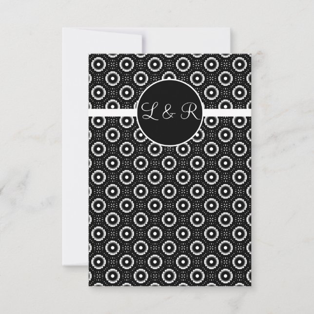 cartes de jeu, vegas monogramme rsvp (Devant)